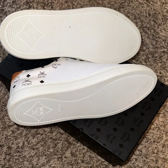 MCM White and Brown Sneakers